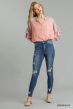 Umgee Distressed Skinny Jeans with Pockets