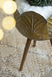Set of 2 Metal Planter With Wood Legs Stand, L:D18.5x23.5" S:D15.