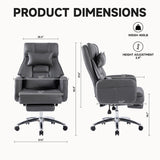 Swivel Ergonomic Office Chair, High Back with Lumbar Support, Dark Grey