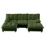 107" U Shaped Modern Sofa Modular Sectional Cloud Couch