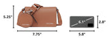 Calvin Klein Women's Millie Triple Compartment Camera Bag Crossbody