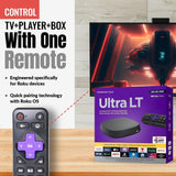 Anderic Substitute for Roku RC-ALIR EXPRESS Streaming Remote Control 3226001237 [RRST01]