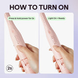 Wavytalk 0.65" Pencil Flat Iron, Cool Curl Pencil, Small Airflow Styler and Straightener for Short Hair, Pixie Cut and Edges, Curling Iron for Short Hair with 360º Cool Airflow for Long-Lasting Hold