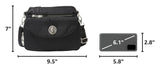Baggallini Calais Crossbody Bags for Women 10x7 Lightweight Water-Resistant Travel Purse, RFID & Interior Organization