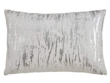 Fennco Styles Distressed Metallic Foil Design Cotton Throw Pillow - Gold Throw Pillow for Couch, Living Room and Bedroom Décor
