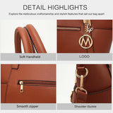 MKF Collection Tote Bag for Women Vegan Leather Shoulder Bag – Top-Handle Purse, Ladies Handbag by Mia K