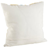 Fennco Styles Bright Brushstroke Cotton Down Filled Throw Pillow - 20" Square
