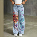European And American Straight-Leg Jeans For Women