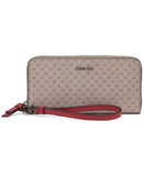 Calvin Klein Women's Key Item Saffiano Continental Zip Around Wallet With Wristlet Strap