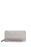 Calvin Klein Women's Key Item Saffiano Continental Zip Around Wallet With Wristlet Strap