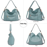 Large Crossbody Bags Ladies Shoulder Handbags Purse and Wallet Set for Women Totes Hobo Purses
