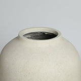 Round Concrete Planter - Large Outdoor Indoor Handmade Decorative Pot