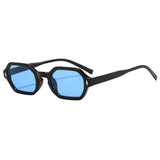 Polygonal Small-Frame Sunglasses – Hexagonal Unisex UV Protection