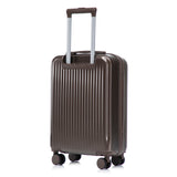 ABS Spinner Wheel Luggage Set with Cosmetic Case - Brown