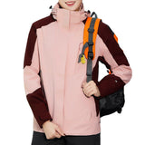 Outdoor Two-piece Windproof 3-in-1 Jacket, Plus-size