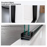 56"-60"W*72" H Semi-Frameless Double Sliding Shower Door