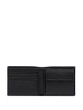 Prada Men Portafoglio Bi-Fold Con Portamonete In Pelle Saffiano