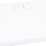 65.35" Wall Mounted Floating TV Stand with LED Lighting and Charging Station - White