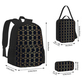 Luxury Monogram 3-Piece Backpack Set