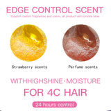 Long Lasting Anti-Frizz Broken Hair Styling Fixative Cream Strong Hold Flyaway Fixer Wax Pomade Edge Control Gel for Black Women