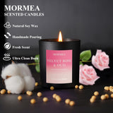 Scented Candles, Rose & Oud Aromatherapy Candles for Home Scented, Natural Soy Wax Candles, 8Oz Long Lasting Candle for Men & Women, Jar Candles for Birthday & Holiday