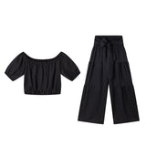 High-Waist Flared Pants & Top Two-Piece Set – 7 Colors, S–2XL