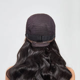 StariaHair 13"x4" Body Wave 150% Transparent Lace Frontal Wig #1B