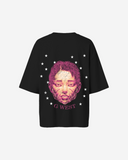 G West Womens Illuminated Soul Double Hit Premium Oversized Tee Front And Back Print