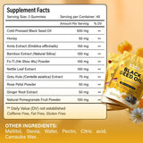 Black Seed Oil Gummies | Hair, Skin & Nail Nourishment | Pomegranate Flavor