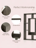 7-Tier Cube Bookshelf, Tall Narrow Bookcase for Small Spaces
