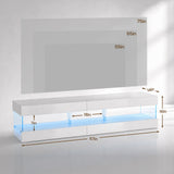Modern TV Stand for 70 Inch TV with Ample Storage - Particle Board