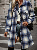 Women’s Plaid Shacket Set – Flannel Shirt Jacket & Distressed Denim Shorts