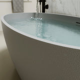 67'' Freestanding Bathtub Resin Stone Soaking Bathtub