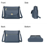 Over Earth Genuine Leather Crossbody Bags for Women Trendy Purses and Ladies Shoulder Handbags
