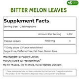 Premium Papaya Dried Leaves,  Papaya Loose Leaf Herbal Tea, No Additives, No Caffeine, Vegan