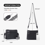 Crossbody Bags for Women Rfid Travel Crossbody Purses Leather Handbags Medium Shoulder bag with Adjustable Strap