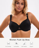 Women's Padded Push Up Bras Full Coverage Underwire Supportive Comfort T-Shirt Bras