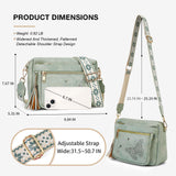 KITEVIUN Crossbody Bags for Women Trendy Leather Crossbody Purse Shoulder Handbags Butterfly Design