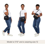 Baggallini Calais Crossbody Bags for Women 10x7 Lightweight Water-Resistant Travel Purse, RFID & Interior Organization