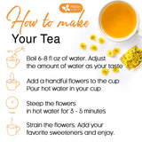 Premium Chrysanthemum Flowers, Chrysanthemum Herbal Tea, No Additives, No Caffeine, Vegan