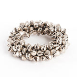 Fennco Styles Petite Bell Napkin Rings, Set of 4 - Silver Jingle Bell Wreath Napkin Holders for Dining Room, Banquets, Family Gatherings, Holidays and Special Occasions