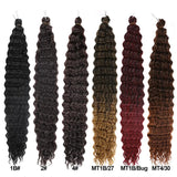 10A Colored Deep Wave Human Hair Bulk for Braiding - No Weft - Real Hair Silk