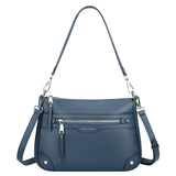 Over Earth Soft Genuine Leather Crossbody Bags for Women Medium Shoulder Purses Hobo Handbags with Multi Pockets
