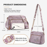 KITEVIUN Crossbody Bags for Women Trendy Leather Crossbody Purse Shoulder Handbags Butterfly Design