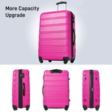 Hardshell Luggage Set 2 Pieces with TSA Lock - Pink