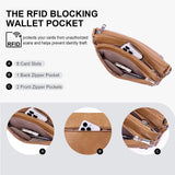 Crossbody Bags for Women Rfid Travel Crossbody Purses Leather Handbags Medium Shoulder bag with Adjustable Strap