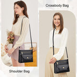 Over Earth Genuine Leather Crossbody Bags for Women Trendy Purses and Ladies Shoulder Handbags