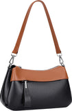 Over Earth Genuine Leather Crossbody Bags for Women Small Crossbody Handbag Shoulder Purses with 2 Detachable Straps