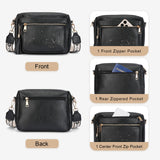 KITEVIUN Crossbody Bags for Women Trendy Leather Crossbody Purse Shoulder Handbags Butterfly Design