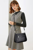Over Earth Soft Genuine Leather Crossbody Bags for Women Medium Shoulder Purses Hobo Handbags with Multi Pockets